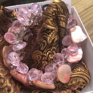 NWT Key West Fashions Shell and Crystal bracelet